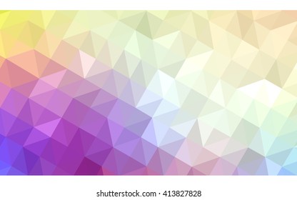 Multicolor polygonal illustration, which consist of triangles. Geometric background in Origami style with gradient. Triangular design for your business. Rainbow, spectrum image.