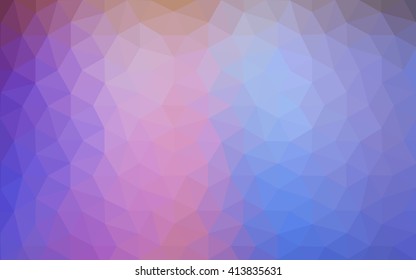 Multicolor polygonal illustration, which consist of triangles. Geometric background in Origami style with gradient. Triangular design for your business. Rainbow, spectrum image.
