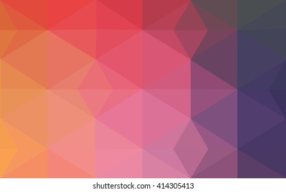Multicolor polygonal illustration, which consist of triangles. Geometric background in Origami style with gradient. Triangular design for your business. Rainbow, spectrum image.
