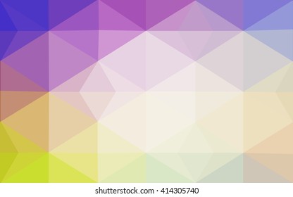 Multicolor polygonal illustration, which consist of triangles. Geometric background in Origami style with gradient. Triangular design for your business. Rainbow, spectrum image.