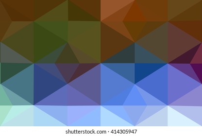 Multicolor polygonal illustration, which consist of triangles. Geometric background in Origami style with gradient. Triangular design for your business. Rainbow, spectrum image.