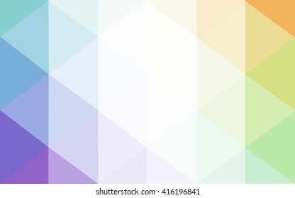 Multicolor polygonal illustration, which consist of triangles. Geometric background in Origami style with gradient. Triangular design for your business. Rainbow, spectrum image.
