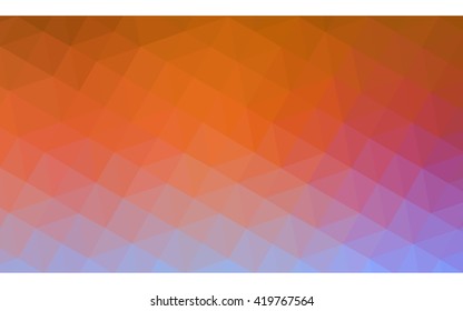Multicolor polygonal illustration, which consist of triangles. Geometric background in Origami style with gradient. Triangular design for your business. Rainbow, spectrum image.