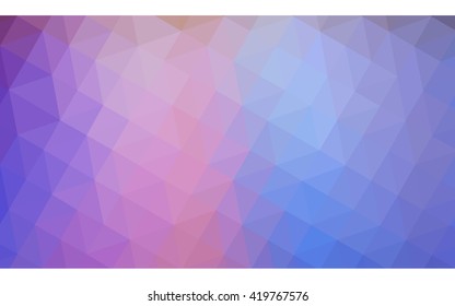 Multicolor polygonal illustration, which consist of triangles. Geometric background in Origami style with gradient. Triangular design for your business. Rainbow, spectrum image.