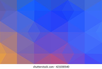 Multicolor polygonal illustration, which consist of triangles. Geometric background in Origami style with gradient. Triangular design for your business. Rainbow, spectrum image.