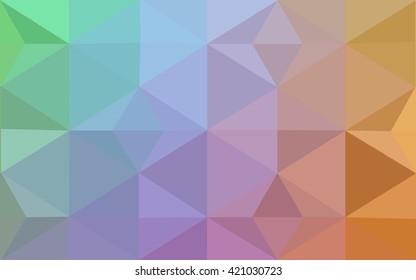 Multicolor polygonal illustration, which consist of triangles. Geometric background in Origami style with gradient. Triangular design for your business. Rainbow, spectrum image.