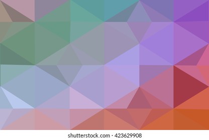 Multicolor polygonal illustration, which consist of triangles. Geometric background in Origami style with gradient. Triangular design for your business. Rainbow, spectrum image.