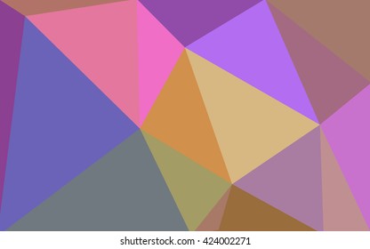 Multicolor polygonal illustration, which consist of triangles. Geometric background in Origami style with gradient. Triangular design for your business. Rainbow, spectrum image.