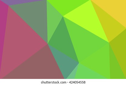 Multicolor polygonal illustration, which consist of triangles. Geometric background in Origami style with gradient. Triangular design for your business. Rainbow, spectrum image.