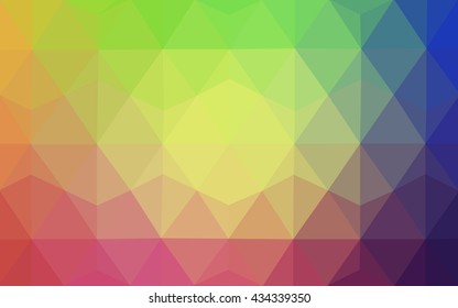 Multicolor polygonal illustration, which consist of triangles. Geometric background in Origami style with gradient. Triangular design for your business. Rainbow, spectrum image. Multicolor polygonal illustration, which consist of triangles. Geometric background in Origami style with gradient. Triangular design for your business. Rainbow, spectrum image.