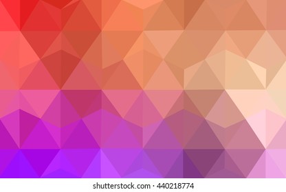 Multicolor polygonal illustration, which consist of triangles. Geometric background in Origami style with gradient. Triangular design for your business. Rainbow, spectrum image.