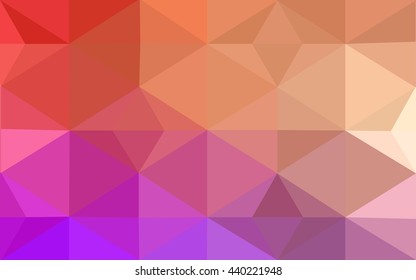 Multicolor polygonal illustration, which consist of triangles. Geometric background in Origami style with gradient. Triangular design for your business. Rainbow, spectrum image.