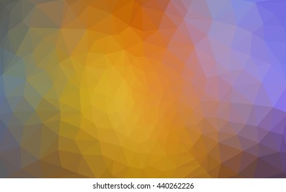 Multicolor polygonal illustration, which consist of triangles. Geometric background in Origami style with gradient. Triangular design for your business. Rainbow, spectrum image.