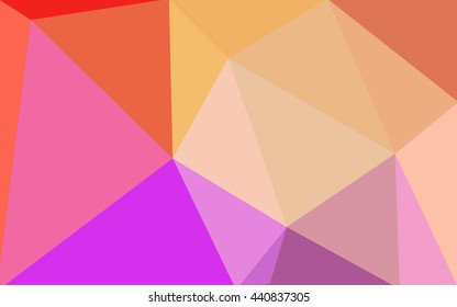 Multicolor polygonal illustration, which consist of triangles. Geometric background in Origami style with gradient. Triangular design for your business. Rainbow, spectrum image.