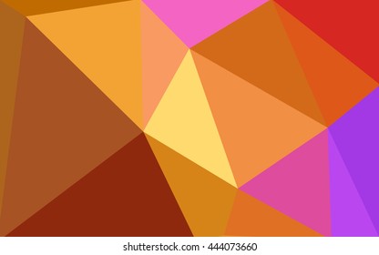 Multicolor polygonal illustration, which consist of triangles. Geometric background in Origami style with gradient. Triangular design for your business. Rainbow, spectrum image.