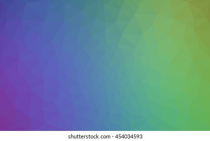 Multicolor polygonal illustration, which consist of triangles. Geometric background in Origami style with gradient. Triangular design for your business. Rainbow, spectrum image.