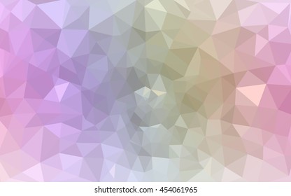 Multicolor polygonal illustration, which consist of triangles. Geometric background in Origami style with gradient. Triangular design for your business. Rainbow, spectrum image.