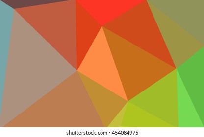Multicolor polygonal illustration, which consist of triangles. Geometric background in Origami style with gradient. Triangular design for your business. Rainbow, spectrum image.