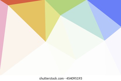 Multicolor polygonal illustration, which consist of triangles. Geometric background in Origami style with gradient. Triangular design for your business. Rainbow, spectrum image.