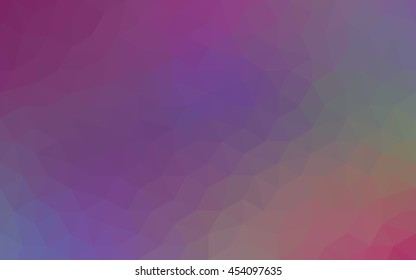 Multicolor polygonal illustration, which consist of triangles. Geometric background in Origami style with gradient. Triangular design for your business. Rainbow, spectrum image.