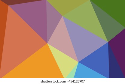 Multicolor polygonal illustration, which consist of triangles. Geometric background in Origami style with gradient. Triangular design for your business. Rainbow, spectrum image.