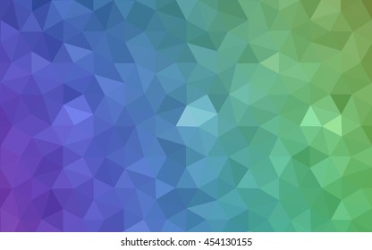 Multicolor polygonal illustration, which consist of triangles. Geometric background in Origami style with gradient. Triangular design for your business. Rainbow, spectrum image.