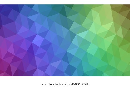 Multicolor polygonal illustration, which consist of triangles. Geometric background in Origami style with gradient. Triangular design for your business. Rainbow, spectrum image.