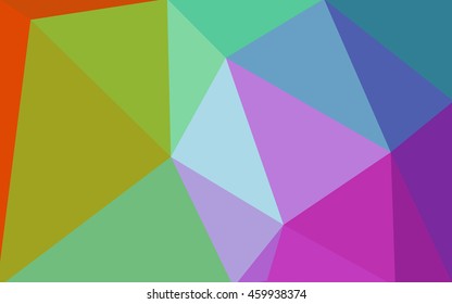 Multicolor polygonal illustration, which consist of triangles. Geometric background in Origami style with gradient. Triangular design for your business. Rainbow, spectrum image.