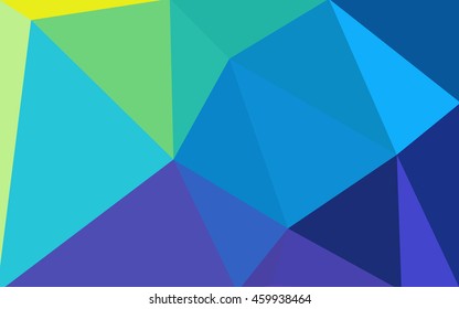 Multicolor polygonal illustration, which consist of triangles. Geometric background in Origami style with gradient. Triangular design for your business. Rainbow, spectrum image.