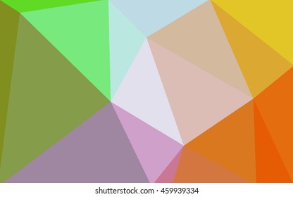 Multicolor polygonal illustration, which consist of triangles. Geometric background in Origami style with gradient. Triangular design for your business. Rainbow, spectrum image.