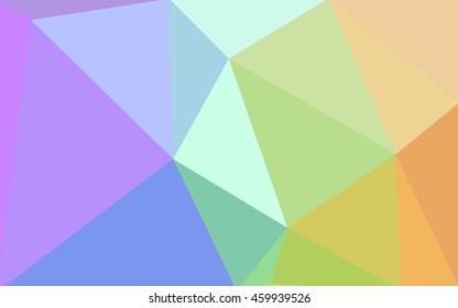 Multicolor polygonal illustration, which consist of triangles. Geometric background in Origami style with gradient. Triangular design for your business. Rainbow, spectrum image.