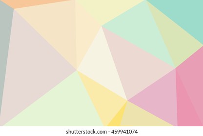 Multicolor polygonal illustration, which consist of triangles. Geometric background in Origami style with gradient. Triangular design for your business. Rainbow, spectrum image.