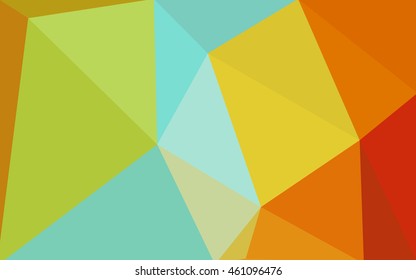 Multicolor polygonal illustration, which consist of triangles. Geometric background in Origami style with gradient. Triangular design for your business. Rainbow, spectrum image.