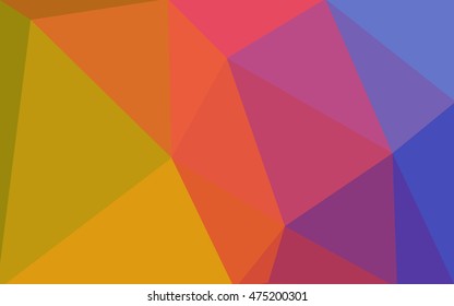 Multicolor polygonal illustration, which consist of triangles. Geometric background in Origami style with gradient. Triangular design for your business. Rainbow, spectrum image.
