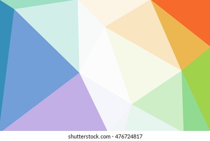 Multicolor polygonal illustration, which consist of triangles. Geometric background in Origami style with gradient. Triangular design for your business. Rainbow, spectrum image.