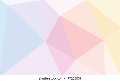 Multicolor polygonal illustration, which consist of triangles. Geometric background in Origami style with gradient. Triangular design for your business. Rainbow, spectrum image.