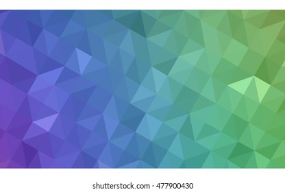 Multicolor polygonal illustration, which consist of triangles. Geometric background in Origami style with gradient. Triangular design for your business. Rainbow, spectrum image.