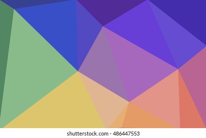 Multicolor polygonal illustration, which consist of triangles. Geometric background in Origami style with gradient. Triangular design for your business. Rainbow, spectrum image.