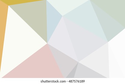 Multicolor polygonal illustration, which consist of triangles. Geometric background in Origami style with gradient. Triangular design for your business. Rainbow, spectrum image.