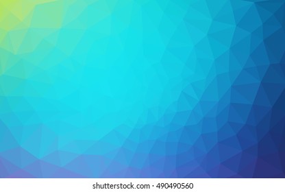 Multicolor polygonal illustration, which consist of triangles. Geometric background in Origami style with gradient. Triangular design for your business. Rainbow, spectrum image.