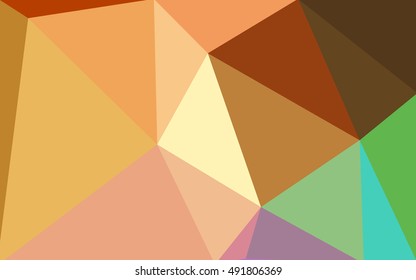 Multicolor polygonal illustration, which consist of triangles. Geometric background in Origami style with gradient. Triangular design for your business. Rainbow, spectrum image.