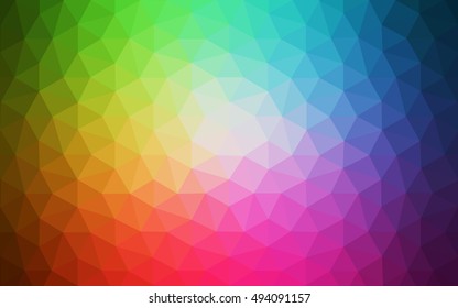 Multicolor polygonal illustration, which consist of triangles. Geometric background in Origami style with gradient. Triangular design for your business. Rainbow, spectrum image. Multicolor polygonal illustration, which consist of triangles. Geometric background in Origami style with gradient. Triangular design for your business. Rainbow, spectrum image.