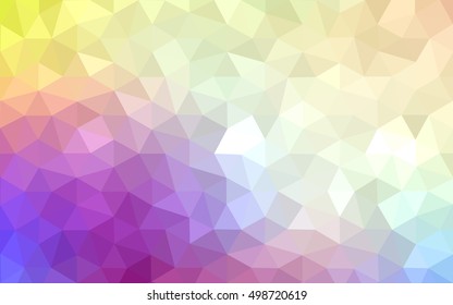 Multicolor polygonal illustration, which consist of triangles. Geometric background in Origami style with gradient. Triangular design for your business. Rainbow, spectrum image.