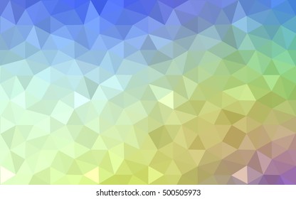 Multicolor polygonal illustration, which consist of triangles. Geometric background in Origami style with gradient. Triangular design for your business. Rainbow, spectrum image.