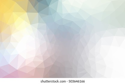 Multicolor polygonal illustration, which consist of triangles. Geometric background in Origami style with gradient. Triangular design for your business. Rainbow, spectrum image.
