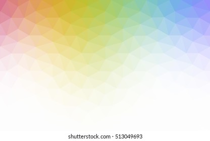 Multicolor polygonal illustration, which consist of triangles. Geometric background in Origami style with gradient. Triangular design for your business. Rainbow, spectrum image.