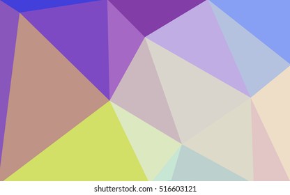 Multicolor polygonal illustration, which consist of triangles. Geometric background in Origami style with gradient. Triangular design for your business. Rainbow, spectrum image.