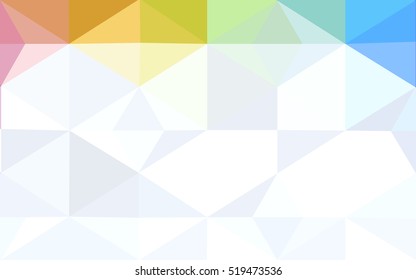 Multicolor polygonal illustration, which consist of triangles. Geometric background in Origami style with gradient. Triangular design for your business. Rainbow, spectrum image.