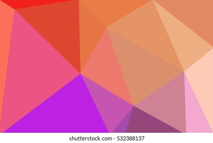 Multicolor polygonal illustration, which consist of triangles. Geometric background in Origami style with gradient. Triangular design for your business. Rainbow, spectrum image.