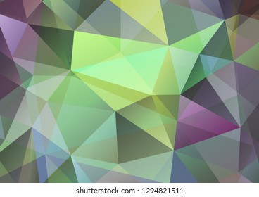 Multicolor polygonal illustration, which consists of triangles. Abstract geometric design for your business. - Vector graphics